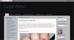 Desktop Screenshot of lacquerreverie.com